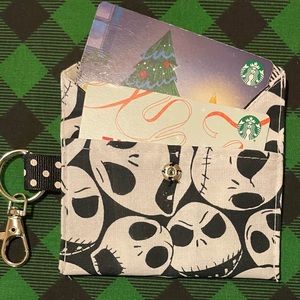 The Nightmare Before Christmas Card Holder Wallet + Clip & Ring for your keys